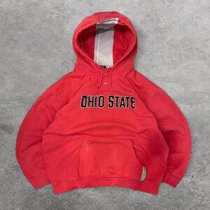 Vintage Ohio State Middle swoosh hoodie red